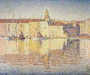 houses in the port saint tropez opus Paul Signac